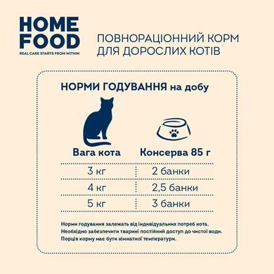 Home Food Повнораціонний вологий корм з куркою та креветкою в желе для стерилізованих/кастрованих дорослих котів, 85 г