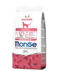 Monge Sterilised Monoprotein Beef Сухий корм із яловичиною для стерилізованих кішок