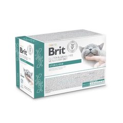 Brit Grain-Free VetDiets Sterilised with Salmon - Дієтичний повнораційний вологий корм з лососем для кастрованих дорослих котів