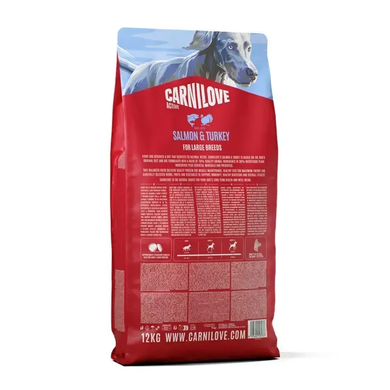 Carnilove Active Salmon & Turkey Large Breed Сухой корм с лососем и индейкой для собак больших пород, 12 кг