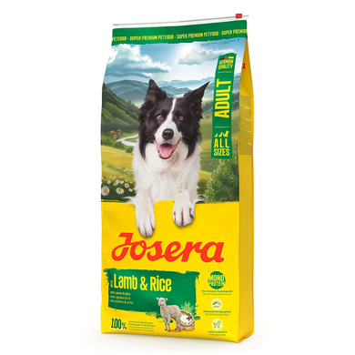 Josera Adult Lamb & Rice Сухий корм з ягнятком та рисом для дорослих собак усіх порід, 3 кг