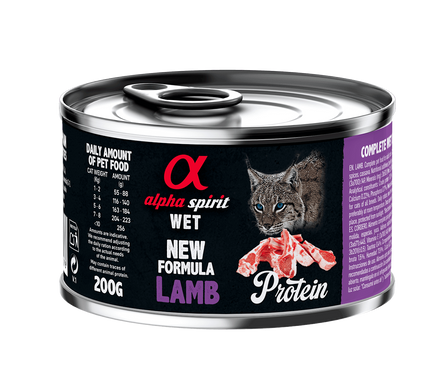 Alpha Spirit Lamb for Adult Cats Полнорационный влажный корм с ягненком для кошек