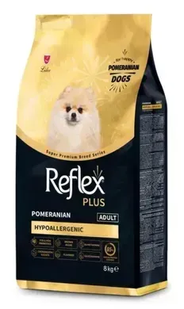 Reflex Plus Pomeranian Adult Рефлекс Плюс Сухой корм с курицей для взрослых собак породы померанский шпиц, 8 кг
