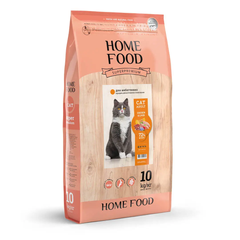 Home Food Cat Adult "Chicken & Liver” For Sterilised/Neutered Demanding Cats - Сухий корм з куркою та печінкою для вибагливих стерилізованих/кастрованих дорослих котів, 10 кг