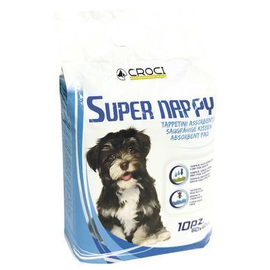 CROCI Super Nappy Пеленки одноразовые для собак, 60х90 см (10 шт)