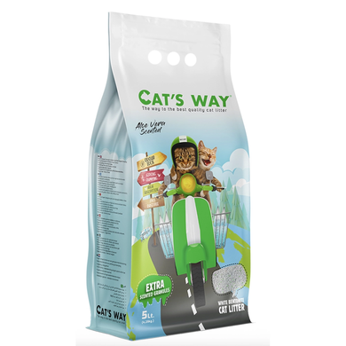 Cat's Way Cat Litter Aloe Vera Бентонитовый наполнитель с ароматом алоэ вера, 5 л