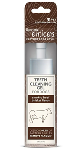 TropiClean Enticers Teeth Cleaning No Brush Smoked Beef Brisket Flavor Тропіклін Гель з яловичиною для чищення зубів у собак, 59 мл