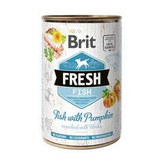 Brit Fresh Fish with Pumpkin - Консерви З шматочками свіжої риби та гарбузом, 400 г