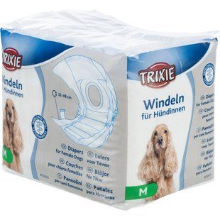 Trixie Підгузки поліестер для собак, розмір M 32-48 см, 12 шт