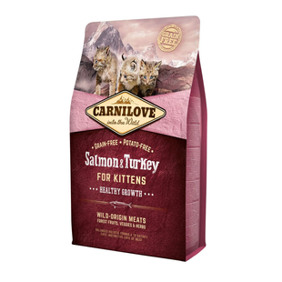 Carnilove Salmon&Turkey for Kittens - Сухий беззерновий корм з лососем та індичкою для кошенят, 2 кг
