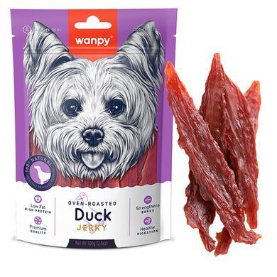 Wanpy Duck Jerky Ванпі Ласощі в&rsquo;ялене філе качки для собак, 100 г