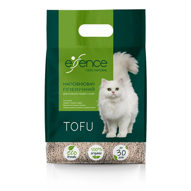 Essence Tofu Natural Наполнитель из тофу для кошачьего туалета натуральный размер гранул 1,5 мм, 6 л (2,5 кг)