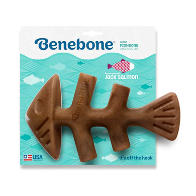 Benebone Fishbone Salmon - Жевательная игрушка со вкусом лосося, Giant