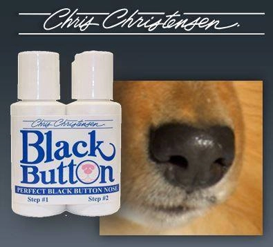 Chris Christensen Black Button Маскирующее средство для мочки носа для собак, 2 шт по 29 мл