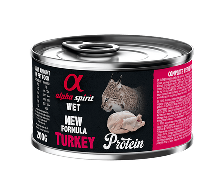 Alpha Spirit Turkey Adult Cat Полнорационный влажный корм с индейкой для кошек