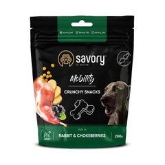 Savory Crunchy Snacks Mobility Хрумкі ласощі з кроликом та чорноплідною горобиною для здоров'я кісток та суглобів собак