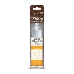 TropiClean Enticers Teeth Cleaning Gel No Brush Marinated Chicken Тропіклін Гель з куркою для чищення зубів у собак, 59 мл