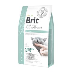 Brit Grain-Free VetDiets Cat Struvite - Дієтичний збалансований сухий корм для котів із захворюванням сечовивідних шляхів, 2 кг