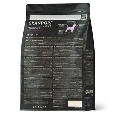 Grandorf Fresh Duck & Sweet Potato Adult Dog Mini Сухий корм з качкою та бататом для дорослих собак малих порід, 1 кг
