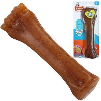 Nylabone Puppy Chew Bone Нілабон Іграшка кістка жувальна зі смаком курки для цуценят, XL