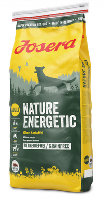 Josera Dog Nature Energetic - Сухий корм для дорослих активних собак середніх та великих порід, 900 г