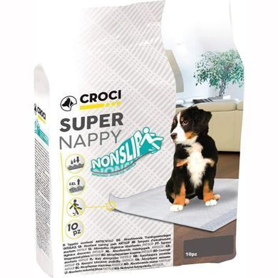 CROCI Super Nappy Пеленки антискользящие для собак, 60х90 см (10 шт)