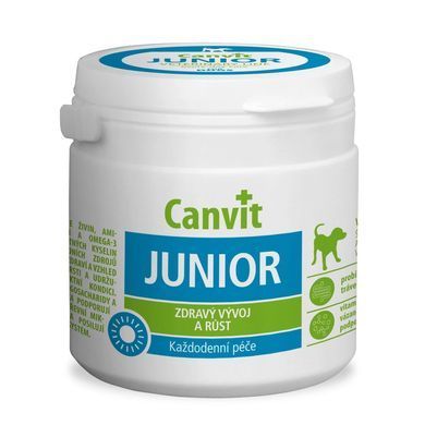 Canvit Junior for dogs Комплекс вітамінів для цуценят та молодих собак, 100 г
