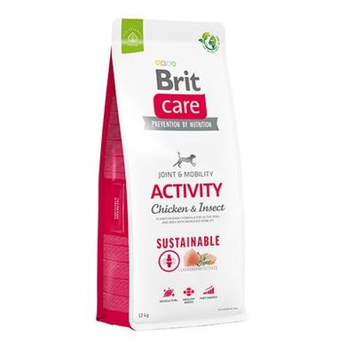 Brit Care Dog Sustainable Activity - сухий корм з куркою та комахами дорослих собак з підвищеною активністю, 3 кг