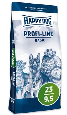 Happy Dog Profi Basic - Сухой корм с говядиной для взрослых собак всех пород с нормальными потребностями в энергии, 20 кг