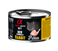 Alpha Spirit Rabbit for Adult Cats Повнораціонний вологий корм з кроликом для котів