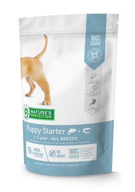 Nature's Protection Puppy starter All Breeds Сухой корм для щенков всех пород в период первого прикорма, 500 г