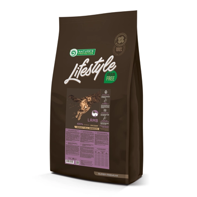 Nature&rsquo;s Protection Lifestyle Grain Free with Lamb for Adult All Breeds Сухий беззерновий корм з ягнятиною для собак усіх порід, 17 кг