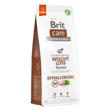 Brit Care Dog Hypoallergenic Weight Loss - Сухой гипоаллергенный монопротеиновый корм с кроликом для собак с лишним весом, 1 кг