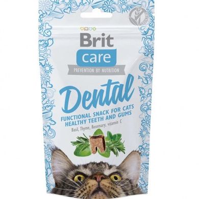 Brit Care Cat Snack Dental Полумягкое лакомство для здоровых зубов и десен кошек