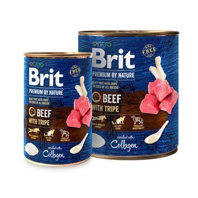 Brit Premium by Nature Beef with Tripe - Мясной паштет из говядины с рубцом для собак, 400 г