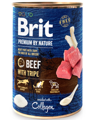 Brit Premium by Nature Beef with Tripe - М'ясний паштет із яловичини з рубцем для собак, 800 г