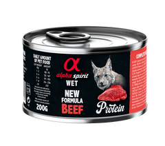 Alpha Spirit Beef for Adult Cats Повнораціонний вологий корм з яловичиною для котів