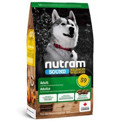 Nutram S9 Sound BW Холістик для дорослих собак з ягням та ячменем, 20кг