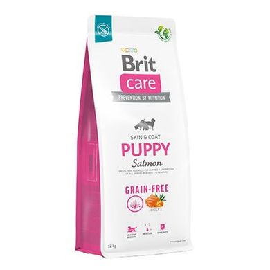 Brit Care Dog Grain-free Puppy - Сухий беззерновий корм з лососем для цуценят всіх порід, 1 кг