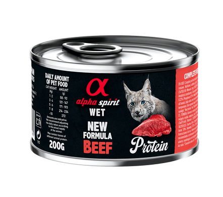 Alpha Spirit Beef for Adult Cats Полнорационный влажный корм с говядиной для кошек