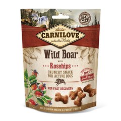 Carnilove Crunchy Wild Boar with Rosehips Хрумкі ласощі з диким кабаном і шипшиною для активних собак
