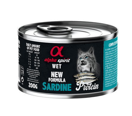 Alpha Spirit Sardine for Adult Cats Повнораціонний вологий корм з сардиною для котів