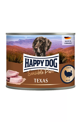 Happy Dog Sensible Truthahn Pur Ds (Turkey Pure) Влажный корм с индейкой для взрослых собак, 200 гр