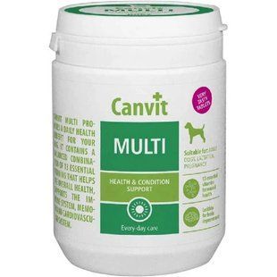 Canvit Multi for dogs Збалансований комплекс із 13 незамінних вітамінів для собак, 500 г