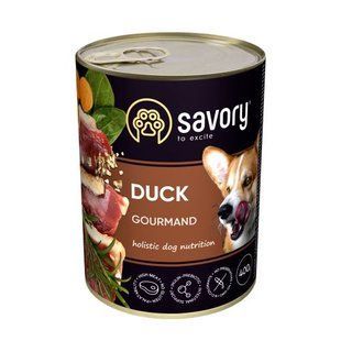 Savory Dog Gourmand Duck Вологий корм (консерви) для дорослих собак з качкою, 400 г