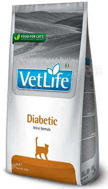 Farmina Vet Life Diabetic Сухий корм - дієта для кішок, що страждають на цукровий діабет, 400 г