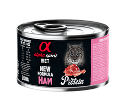 Alpha Spirit Ham for Adult Cats Повнораціонний вологий корм зі свининою для котів