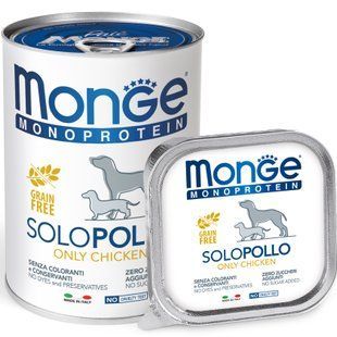 Monge Dog Solo - Вологий корм із куркою, 400 г