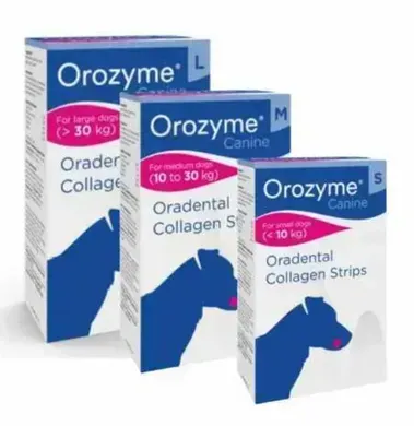 Orozyme Жевательные полоски Орозим для гигиены полости рта собак, S для малых пород до 10 кг, (&asymp;24 шт)