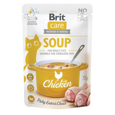 Brit Care Soup with Chicken Корм ​​влажный беззерновой Суп с курицей для кошек